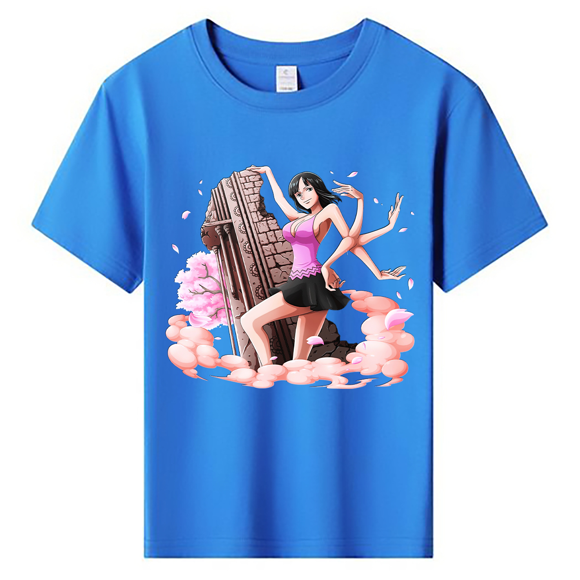 （画像用） ワンピース ニコ・ロビン ONE PIECE Nico Robin 綿100％キッズTシャツ（フロントプリント）